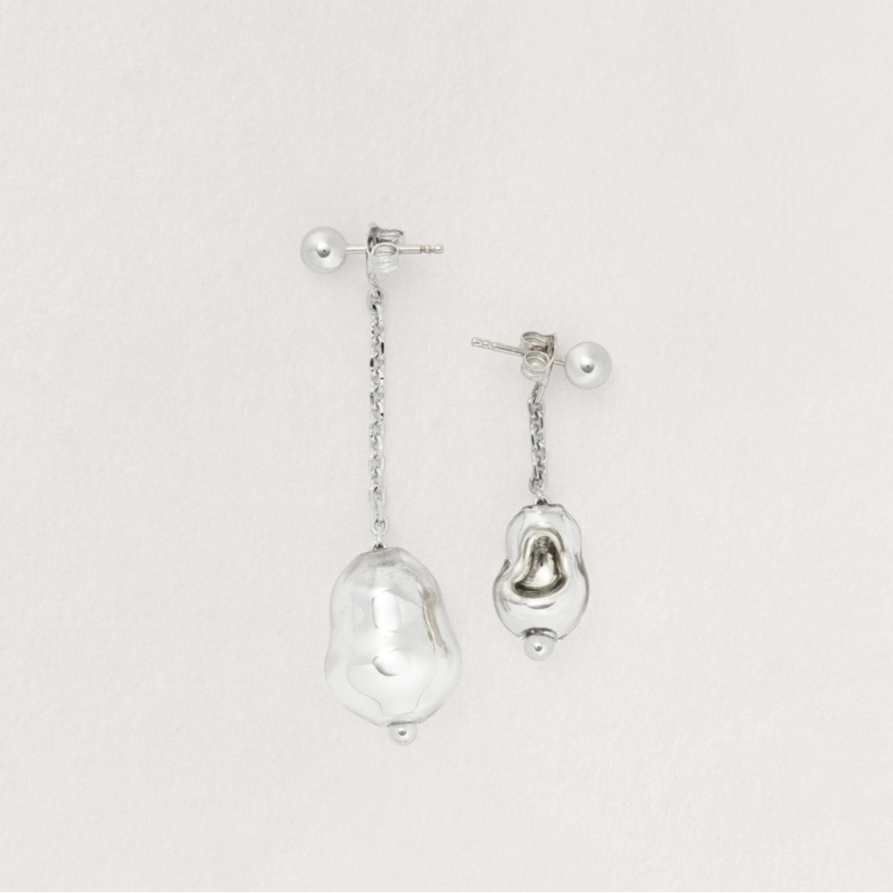 Lemaire Pearl Asymmetric Earrings